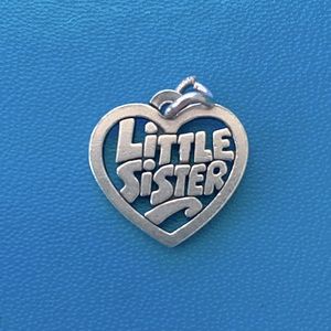 James Avery Little Sister Heart Charm